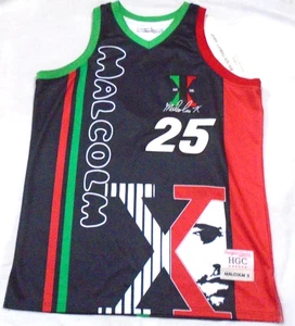 Camiseta deportiva de baloncesto Malcolm X Headgear Classics bordada talla 3XL para hombre - Imagen 1 de 2