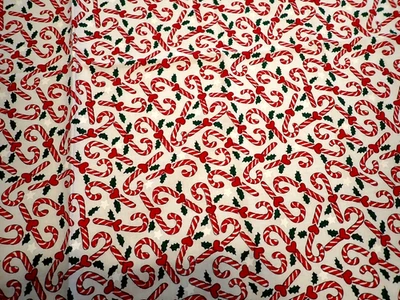 Daisy Kingdom Sandi Gore Evans #2787 1996 bastones de caramelo tela de Navidad Foto 1 de 4