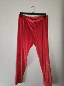 Juicy Couture Sleepwear Pajama Bottoms Only Pre-loved Great Condition Red Medium - Picture 1 of 5