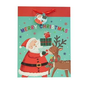 NEW Peter's Christmas Delivery Gift Bag Green Jumbo 44x33cm - Picture 1 of 2