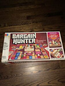 Milton Bradley Bargain Hunter Board Game Vintage 1981 100% Complete MB 4109 Rare