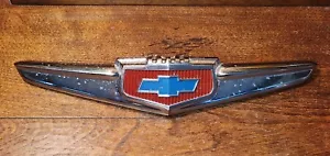 OE GM 1949 Chevrolet Belair Fleetline Styleline Hood Ornament Emblem 3688050 - Foto 1 di 10