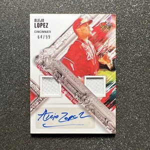 2022 Diamond Kings ALEJO LOPEZ #DMS-AL Rookie AUTO DUAL JERSEY 64/99 - MLB REDS - Picture 1 of 6