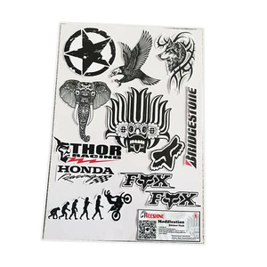 Motocross Stickers Racing Modle Ceylon Black Motorbike Auto Logo Decal kit Vinyl - Picture 1 of 4