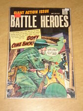 BATTLE HEROES #1 VG+ (4.5) STANLEY PUBLICATIONS COMICS 100 PAGES SEPTEMBER 1966