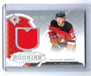 2019-20 Upper Deck Ultimate Collection Brandon Gignac Rookie Jersey #'ed 250/399 - Bild 1 von 1