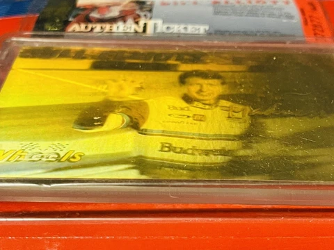 1992 Bill Elliot GOLD EDITION HOLOGRAM Authenticket. Wheels Racing Nascar 2 Pack Cover