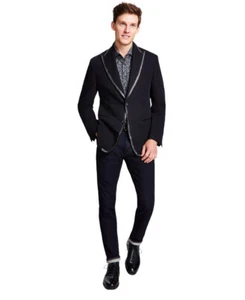 Tallia Men's Slim-Fit Black Sport Coat (Black, 40R) - Picture 1 of 4