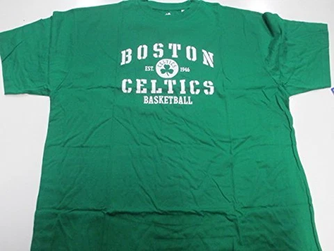 Boston Celtics NBA Men Majestic Big & Tall Green Short Sleeve Tee Cover