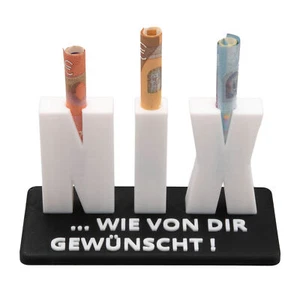 Geldgeschenk NIX Nichts Geschenk Geburtstag Geschenkidee Geldscheingeschenk - Bild 1 von 2