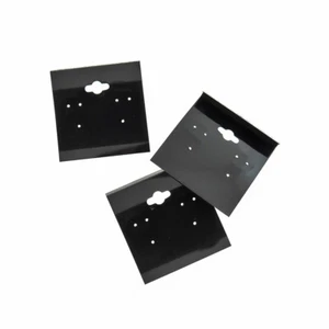 20 Black Plastic Earring Display Cards - TL257 - Picture 1 of 2