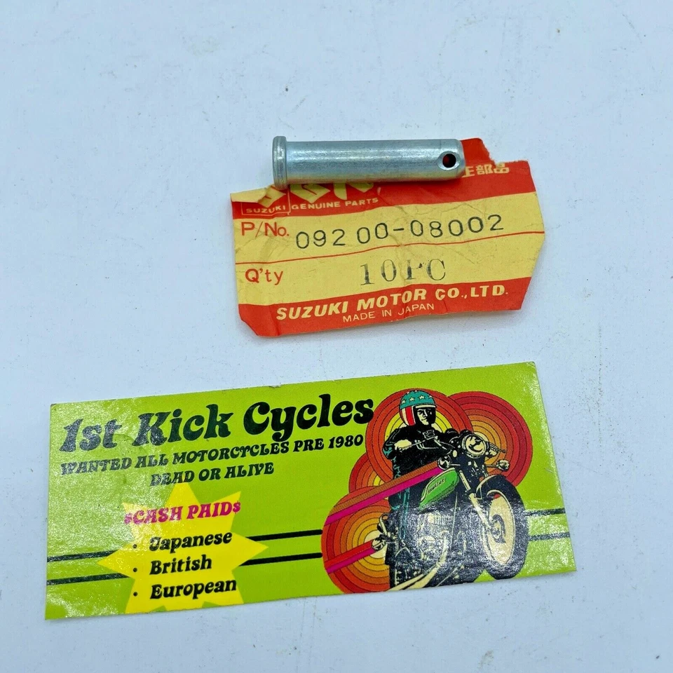 Pin 09200-08002 fabricante de equipamento original NOS SUZUKI TS400 XN85 TS250 RM370 RM250 RM50 - Imagem 1 de 1