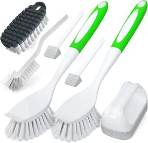 5 Pack Kitchen Cleaning Brush, Green - Picture 1 of 6