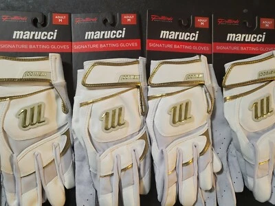 4-1-Guantes de Bateo Marucci ADULTO,4-firma-ORO BLANCO MEDIANO Foto 1 de 2