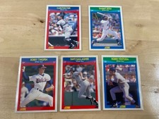 1990 Score Rising Star Sammy Sosa RC + 4 Chicago White Sox Stars w/Carlton Fisk