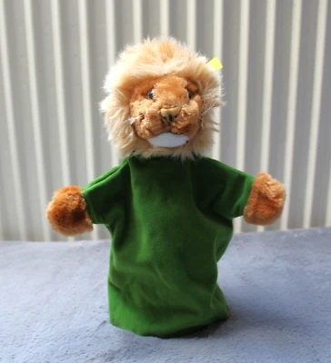 Vintage Steiff 251801 Handpuppe Löwe 28 cm Knopf und Fahne - Bild 1 von 4