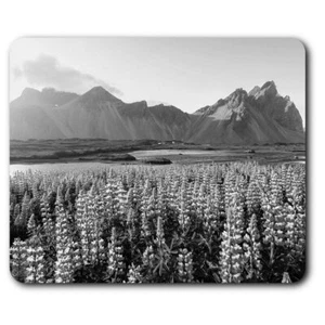 Rectangle Mouse Mat BW - Stokksnes Mountains Iceland #38130 - Bild 1 von 8