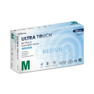Ultra Touch Examination Nitrile Blue Powder Free Gloves 100pcs TGA Approved - Picture 1 of 8