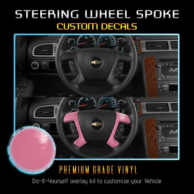 Cubierta de calcomanía de radios para volante apta para GMC Yukon 2007-2013 TODO - mate brillante Foto 1 de 4