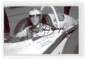 Johnny Rutherford Signed Photo 1963 1st Rookie Race at Indy 500 Race Car Driver - Picture 1 of 2