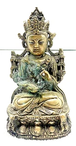 Tibetan Bronze Buddha Statue - Picture 1 of 4