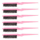  6 Pcs Tail Brush for Hair Styling Slick Back Curling Comb Smooth