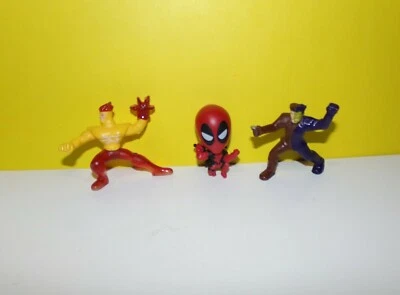 Figura PVC de 2" de dos caras de McDonald's 2011 de DC Comics Brave & the Bold McDonald's con Deadpool Foto 1 de 2