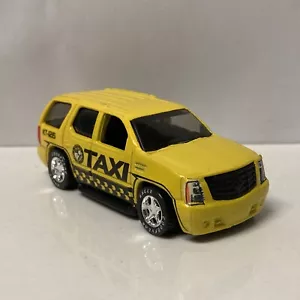 Hot Wheels CUSTOM W/REAL RIDERS Yellow ‘07 Cadillac Escalade Taxi - Picture 1 of 4