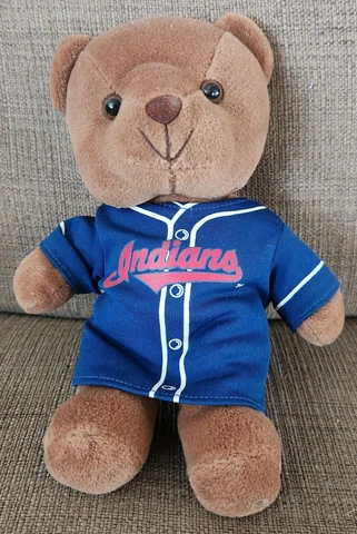 Cleveland Indians Plush Teddy Bear Stuffed Animal Play By Play Cover