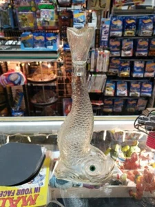 Fish Bottle Decanter Dobson's Shad Ro Branco 1969 Portugal 13.5" T with Stopper - Picture 1 of 5
