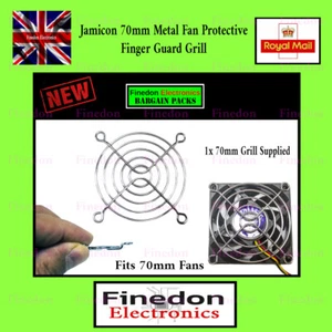 Jamicon 70mm Kratka wentylatora PC Fan Guard Finger Grill Protector - 7cm - Zdjęcie 1 z 1