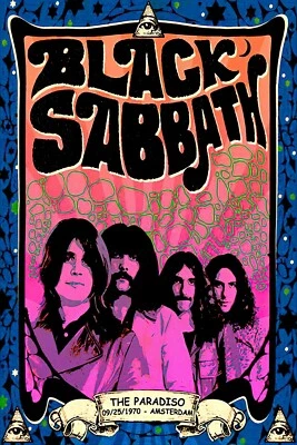Black Sabbath 13" X 19" Concert Mini Poster Re-Print Photo  - Image 1 of 3
