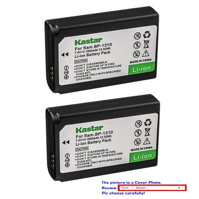 Kastar Replacement Battery for Samsung ED-BP1310 BP1310EP Samsung NX11 NX20 - Image 1 of 3
