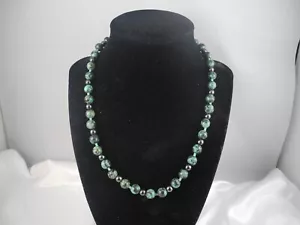 "Collar navajo nativo de plata de ley con cuentas de turquesa de tela de araña 18""" - Imagen 1 de 11