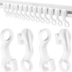 Smith’s® 50x Curtain Glider Hooks | White, Plastic Curtain Sliders | Compati