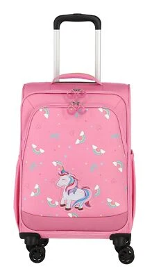 travelite Minimover Kidstrolley 4 Wheel Trolley Unicorn rosa Motiv Neu - Bild 1 von 4