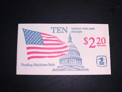 US Stamps SC# BK145 Flag over Capitol  22c Bklt of 10 MNH 1982 - Image 1 of 2