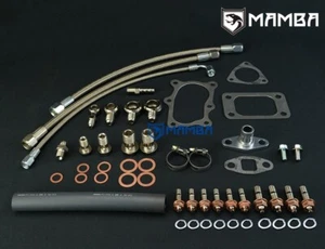Turbo Oil & Water Line Install Kit for Nissan RB20DET GTIR w/ RB25DET T3 Turbo - Picture 1 of 9