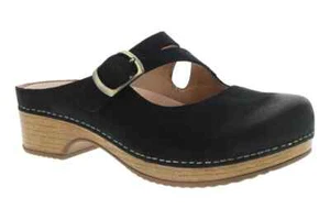 Dansko Britney Black Burnished Nubuck Women's Comfort Mule - NEW - Choose Size