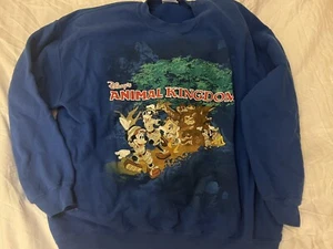 Vintage Disney’s Animal Kingdom Sweatshirt Disney Parks Mickey Mouse XL - Picture 1 of 7
