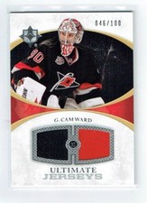 10-11 UD Upper Deck Ultimate  Cam Ward  /100  Dual Jerseys