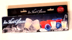 New 4 Piece Ice Shot Glass Tray Reusable Jell-O Party Holiday Batchelor