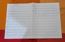 The Who's John Entwistle Owned and Handwritten Music to WILD HORSES with COA