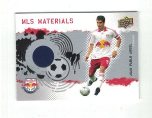 JUAN PABLO ANGEL 2009 Upper Deck Soccer MLS JERSEY Materials New York Red Bull