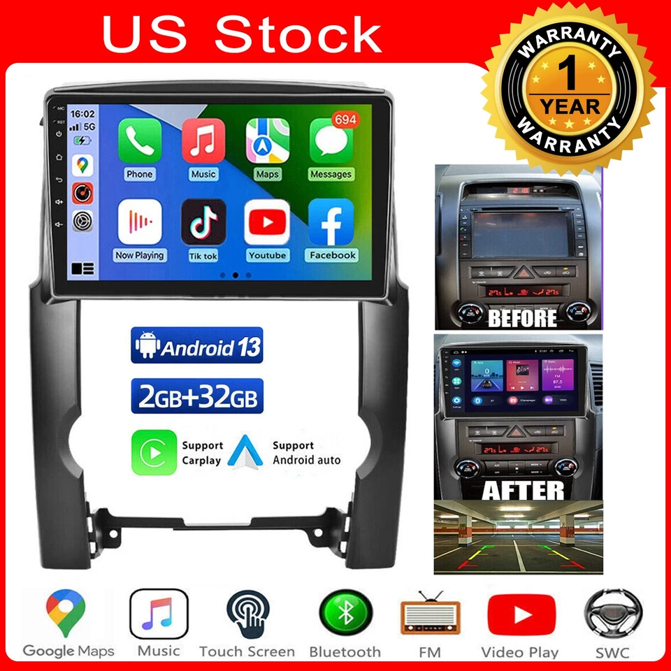 10" Car Stereo GPS Radio for Kia Sorento 2009-2013 Carplay Android 13 Navi Wifi Foto 1 de 4