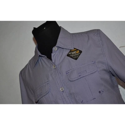 Camisa de Pesca 33023 Cabelas UPF 30 Azul a Cuadros Talla Mediana Ventilada Para Mujer NUEVA Foto 1 de 4