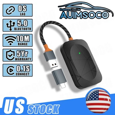 Adaptador 2 en 1 Mini Inalámbrico Android Auto+Carplay para Toyota Venza 2021-2024 Foto 1 de 4