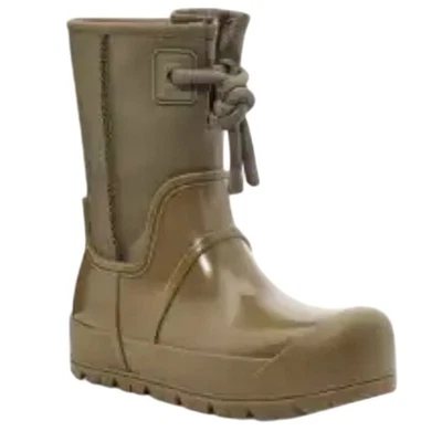 $160 UGG Raincloud Impermeable Verde Oliva Forrado en Lana Botas de Lluvia Para Mujer Talla 8 Usadas en Excelente Condición Foto 1 de 4