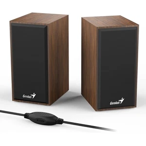 Genius SP-HF180 Stereo Speakers - Wooden - Picture 1 of 5