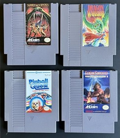 NES RPG Bundle! Dragon Warrior/Swords Serpents/Ironsword/Pinball Quest *TESTED*